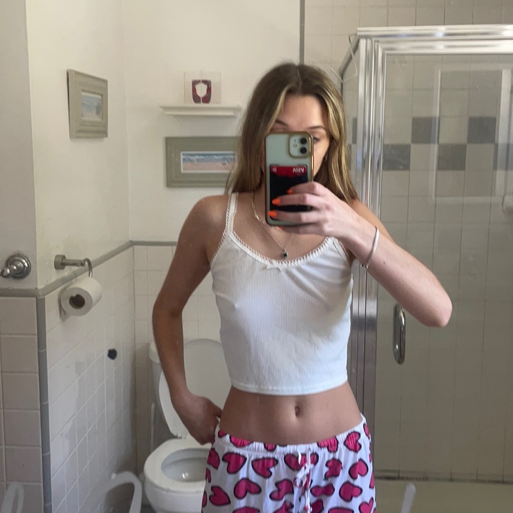 White tank top